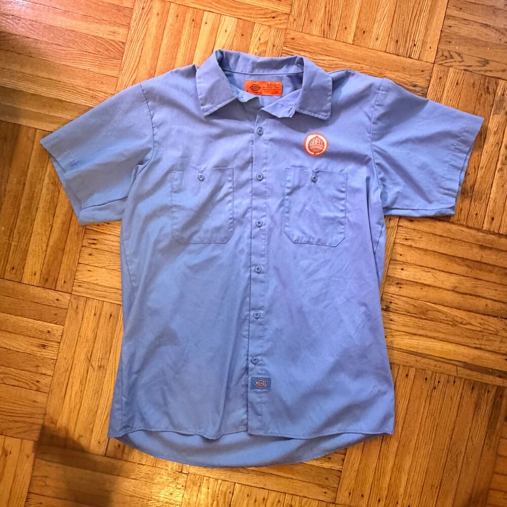 Dickies Odell Brewery Pail Ale Blue Work Shirt Blue Collar Style Mens Large - Picture 4 of 5